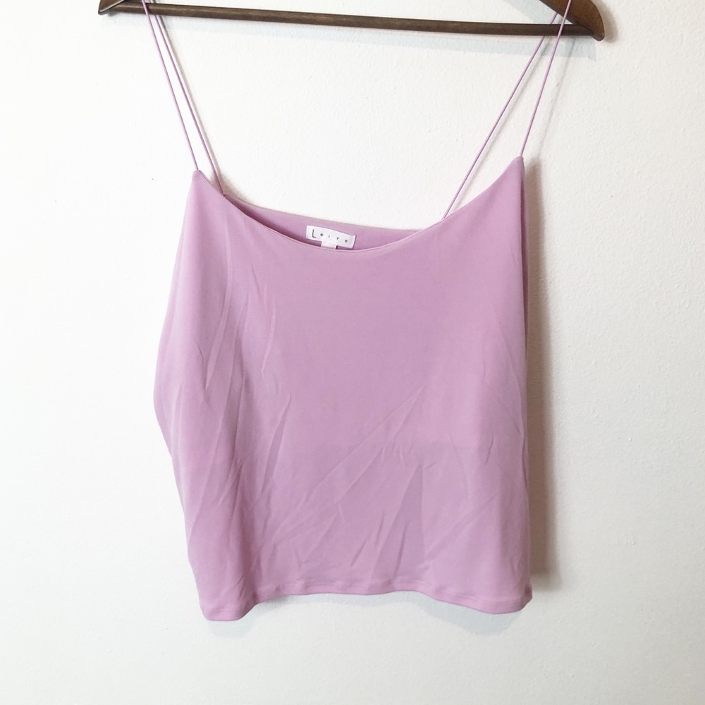 NWT LEITH crop top purple plus size 3x